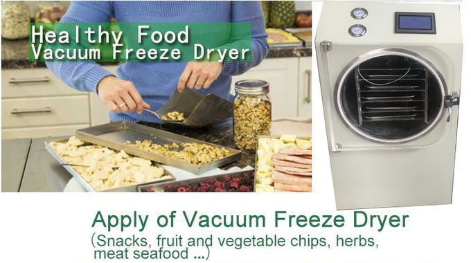 máquina del secador de congelación de Chips Dehydrator de los alimentos de 0.6sqm 6-8kg de la transformación de la pequeña piña barata del coco mini